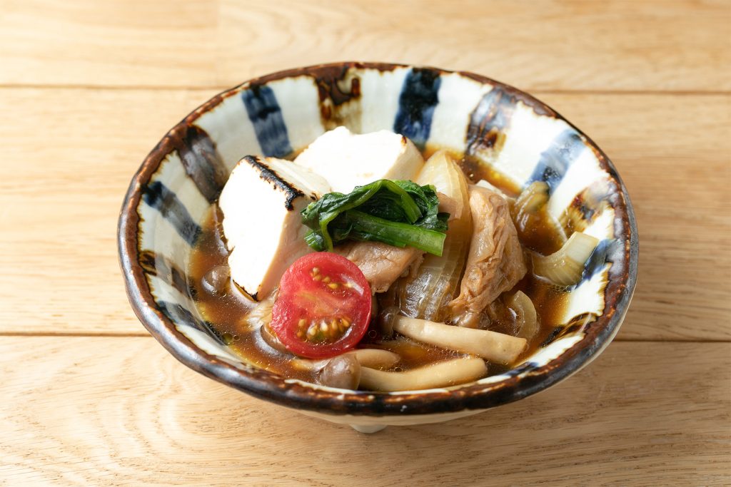大豆と野菜のスキヤキ風