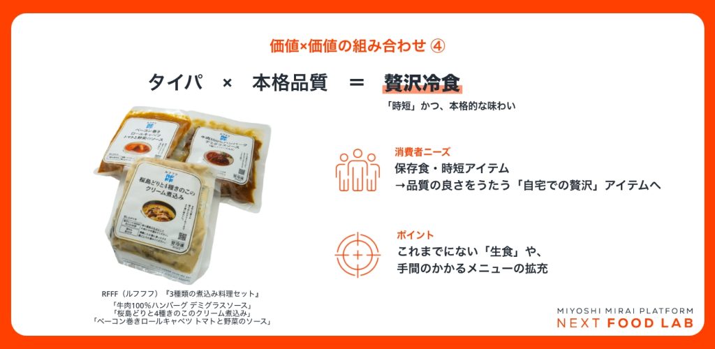 タイパと本格品質で贅沢冷食として、冷やし中華や寿司など本格冷食が人気